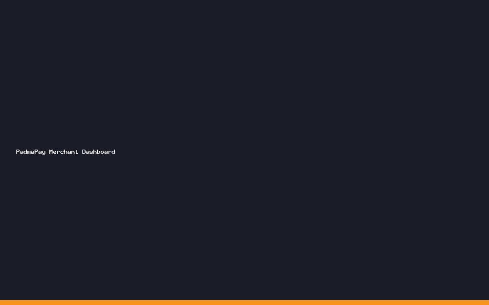 PadmaPay Merchant Dashboard
